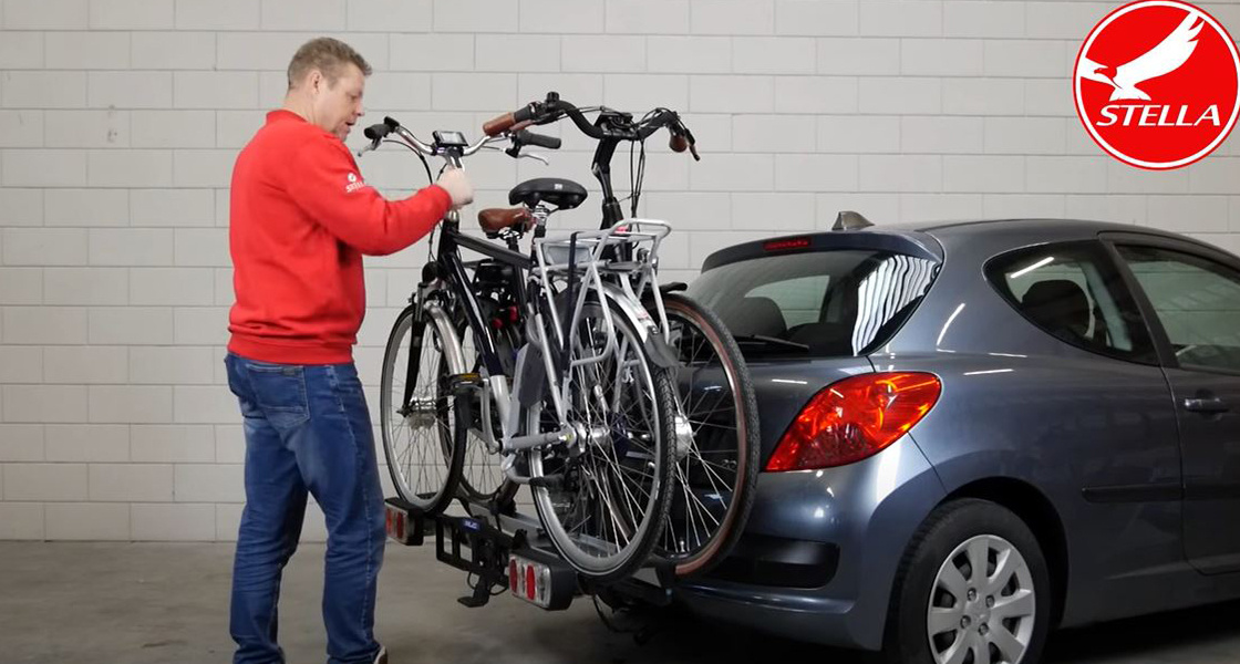 Hoe bevestig ik een e-bike op de fietsendrager? - Stella